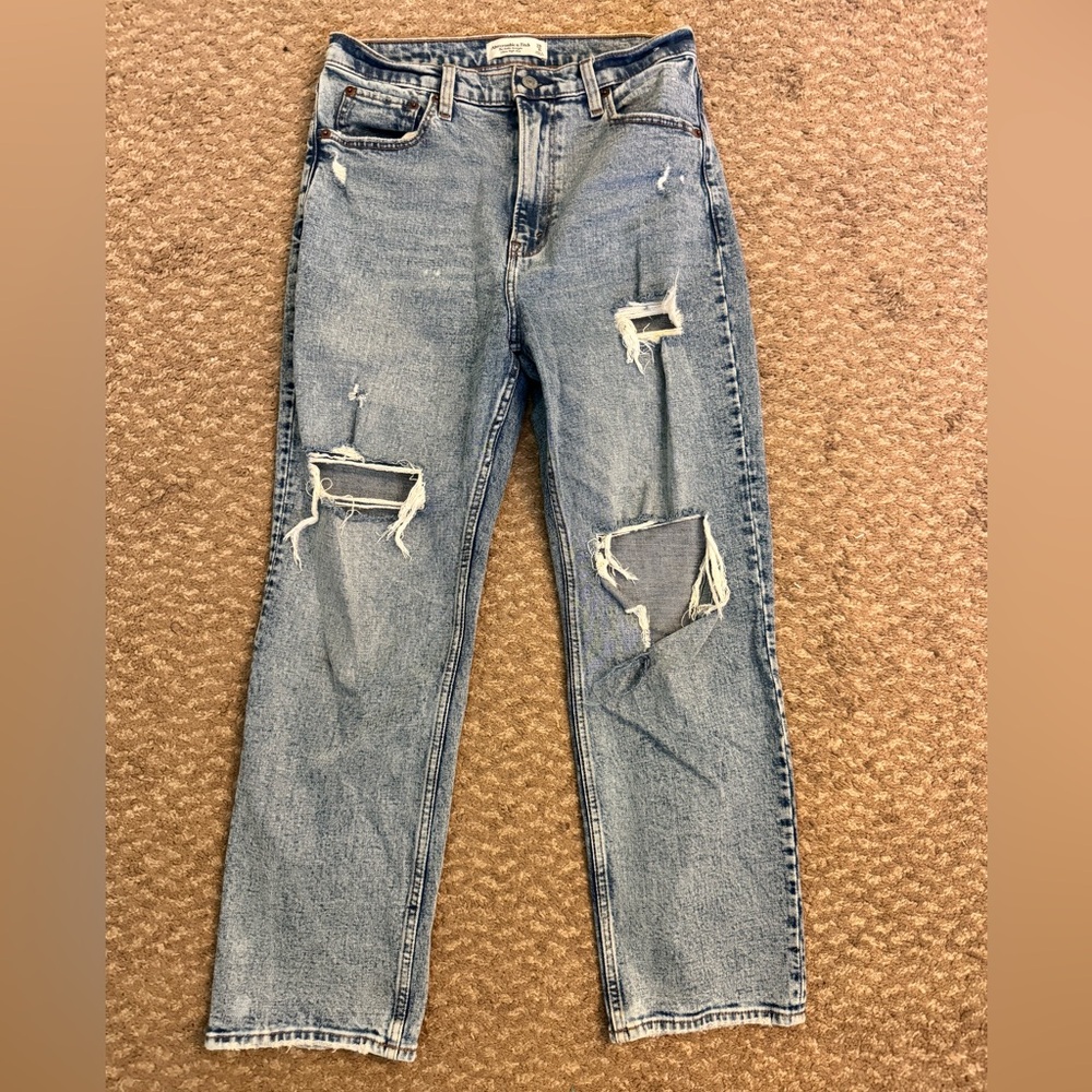 Abercrombie Ultra High-Rise Ankle Straight